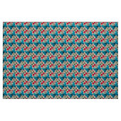 Cute Cherry Butterfly Pattern, Glossy Kawaii Fruit Stoff (Fat Quarter (45,7 x 55,9 cm))