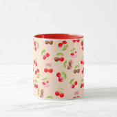 Cute Cherry Dessert Pattern Sweet Aesthetic Design Tasse (Zentrum)