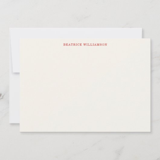 Cute Cherry Fruit Watercolor Pattern Personalized Mitteilungskarte (Vorderseite)