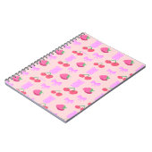 Cute cherry notebook notizblock (Linke Seite)