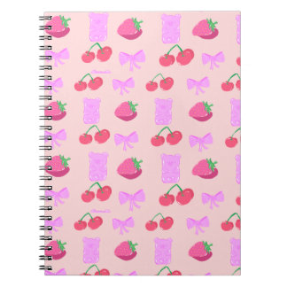 Cute cherry notebook notizblock