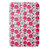Cute Cherry  Pattern, Glossy Kawaii Fruit Badematte (Vorderseite Vertikal)