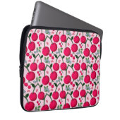 Cute Cherry  Pattern, Glossy Kawaii Fruit Laptopschutzhülle (Vorne Rechts)
