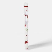 Cute Cherry & Red Ribbon Pattern Phone Case (Rückseite / Links)