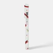 Cute Cherry & Red Ribbon Pattern Phone Case iPhone Hülle (Linke Seite)