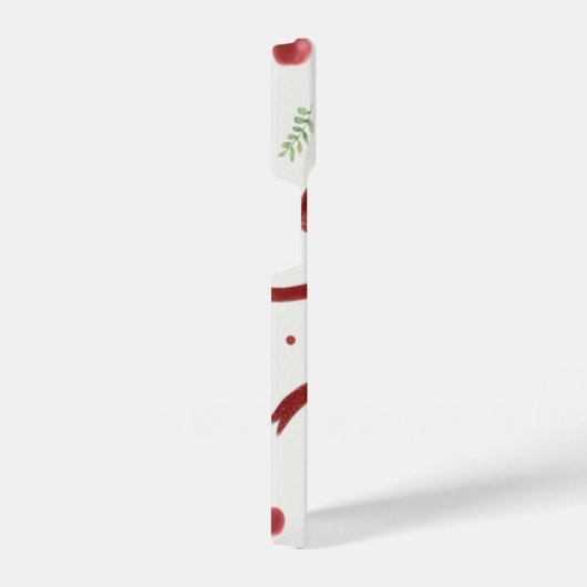 Cute Cherry & Red Ribbon Pattern Phone Case iPhone Hülle (Rechte Seite)