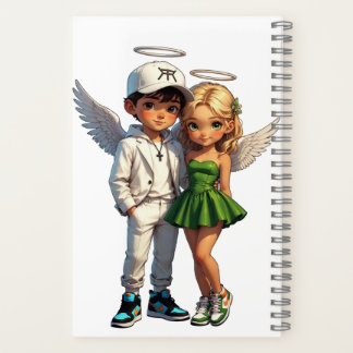 Cute Cherub Angels Spiral Notebook Notizblock