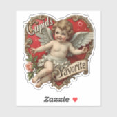 Cute cherub valentine aufkleber (Blatt)