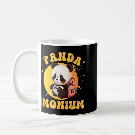 Cute Chibi Kawaii Panda Name School Year On Back B Kaffeetasse (Links)