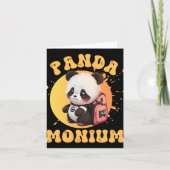 Cute Chibi Kawaii Panda Name School Year On Back B Karte (Vorderseite)