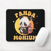Cute Chibi Kawaii Panda Name School Year On Back B Mousepad (Mit Mouse)