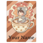 Cute Chibi Koala Adventure Professional Klemmbrett (Rückseite)