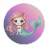 Cute Chibi Mermaid Sticker (Vorderseite)