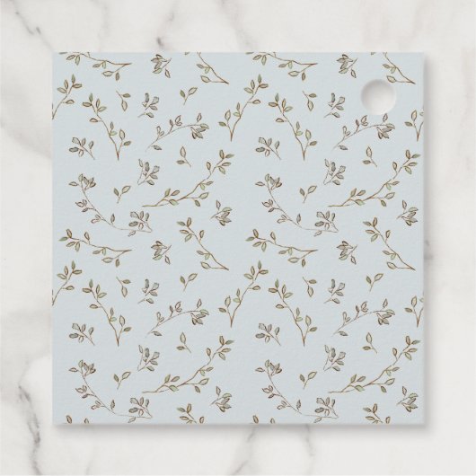 Cute Chic Boy Baby Clothes Essential Baby Shower Geschenkanhänger (Rückseite)