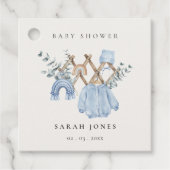 Cute Chic Boy Baby Clothes Essential Baby Shower Geschenkanhänger (Vorderseite)