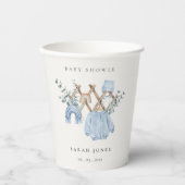 Cute Chic Boy Baby Clothes Essential Baby Shower Pappbecher (Vorderseite)