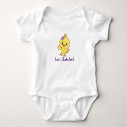 Cute Chick Baby Personalized, Baby Shower Strampler