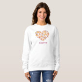 Cute Chick Heart Valentin's Day Sweatshirt (Vorne ganz)