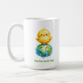 Cute Chick on Globe - Easter & Earth Day Design Kaffeetasse (Links)