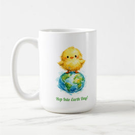 Cute Chick on Globe - Easter & Earth Day Design Kaffeetasse