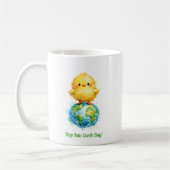 Cute Chick on Globe - Easter & Earth Day Design Kaffeetasse (Links)