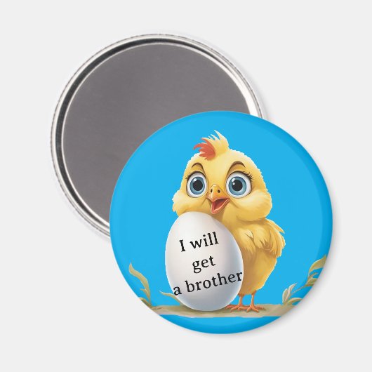 Cute Chicken Magnet (Vorderseite/Rückseite)