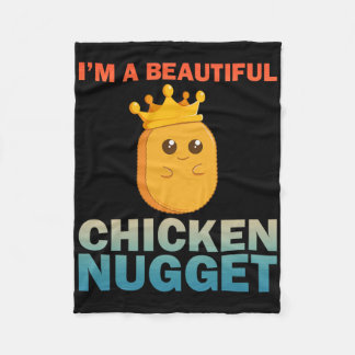 Cute Chicken Nugget Art For Women Girls Chicken Nu Fleecedecke