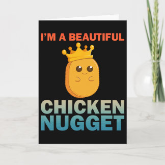 Cute Chicken Nugget Art For Women Girls Chicken Nu Karte