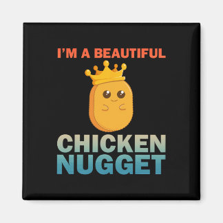 Cute Chicken Nugget Art For Women Girls Chicken Nu Magnet