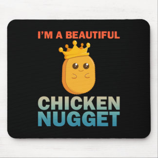 Cute Chicken Nugget Art For Women Girls Chicken Nu Mousepad