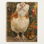 Cute Chicken Small Spiral Planner Planer (Vorderseite)