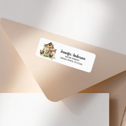 Cute Chickens Coop Barn Address