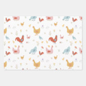 Cute Chickens Hens and Baby Chicks Geschenkpapier Set (Vorderseite 2)