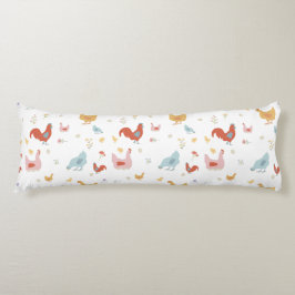 Cute Chickens Hens and Baby Chicks Seitenschläferkissen