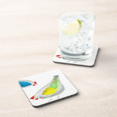 Cute chickens watercolor getränkeuntersetzer (Rechte Seite)