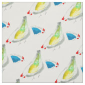 Cute chickens watercolor stoff (Muster)