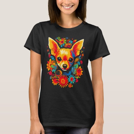 Cute Chihuahua Dog T-Shirt (Vorderseite)