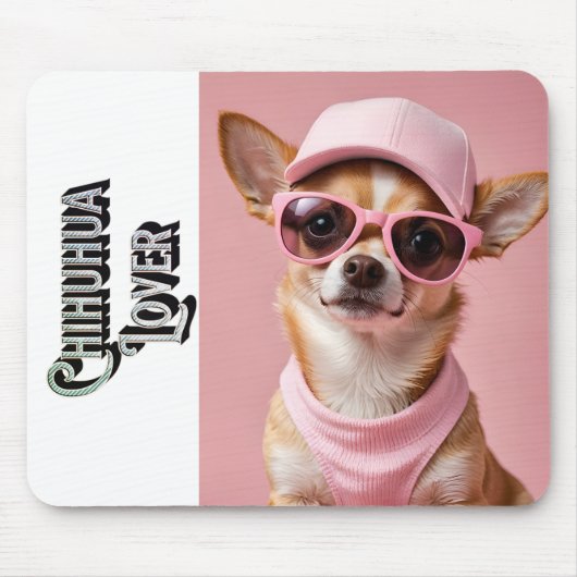 Cute Chihuahua Lover Pop Art  Mousepad (Vorne)
