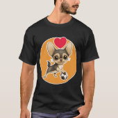 Cute Chihuahua playing with its ball T-Shirt (Vorderseite)