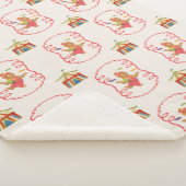 Cute Child Circus Bear Framed Sherpa Blanket Sherpadecke (3/4)