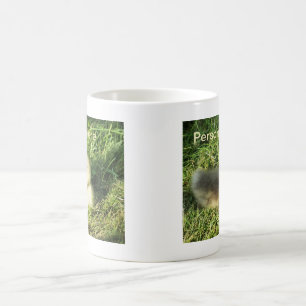 cute child in the grass geese kaffeetasse