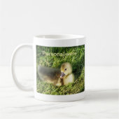 cute child in the grass geese kaffeetasse (Links)