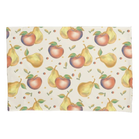 Cute Child's Apple Pear Pillow Case Kissenbezug (Vorderseite)
