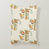 Cute Child's Bird Apple Train Accent Pillow Dekokissen (Rückseite(Vertikal))