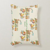 Cute Child's Bird Apple Train Accent Pillow Dekokissen (Vorderseite(Vertikal))