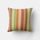 Cute Childs Circus Stripe Throw Pillow Kissen (Rückseite)