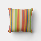 Cute Childs Circus Stripe Throw Pillow Kissen (Vorderseite)