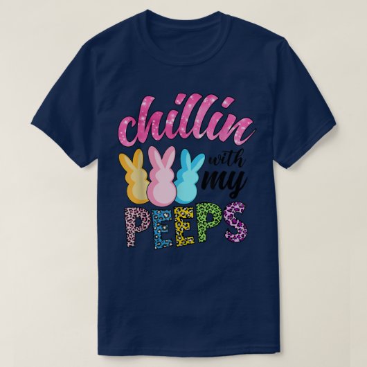 Cute Chillin With My Students Easter Day Funny Tea T-Shirt (Design vorne)