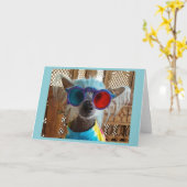 Cute Chinese Crested Hippie Dog Greeting Card Karte (Gelbe Blume)