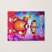 Cute Chinese Lion Dance Jigsaw Puzzle (Horizontal)